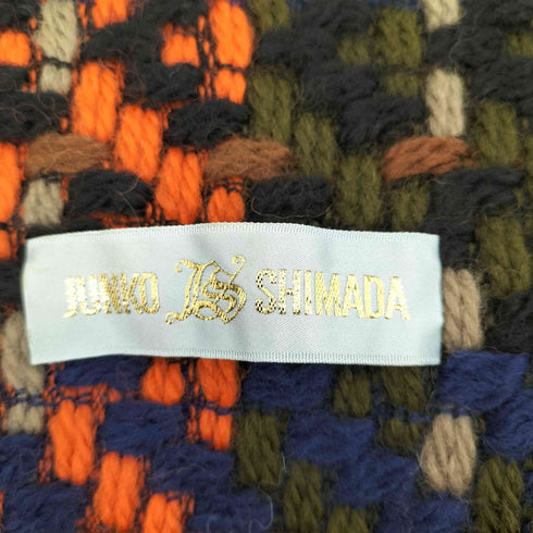 ジュンコシマダ JUNKO SHIMADA マルチカラー ウールニット マフラー レディース